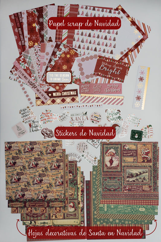 Set Santa en Navidad