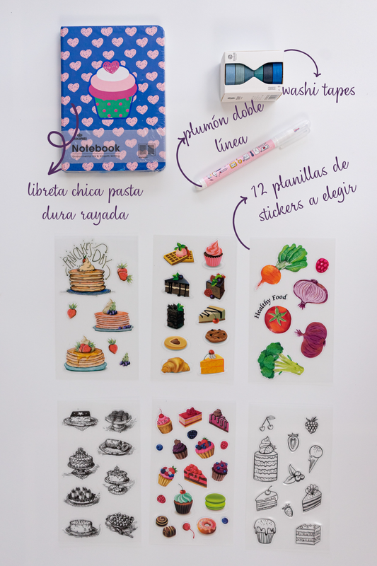Set Básico A6 "Cupcake"