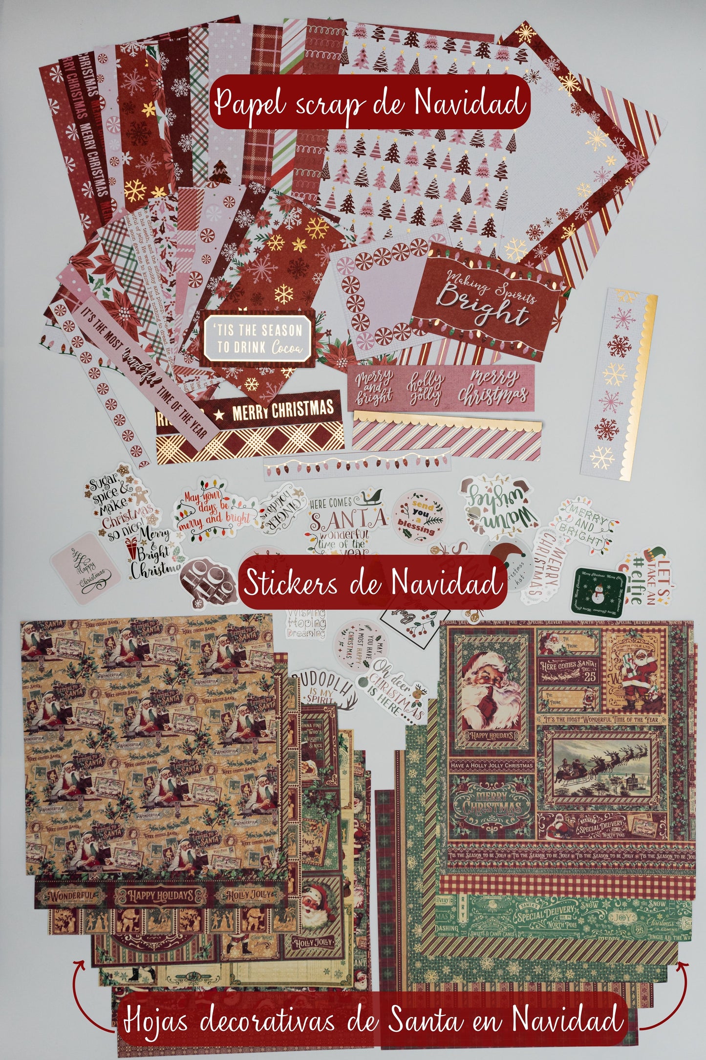 Set Santa en Navidad