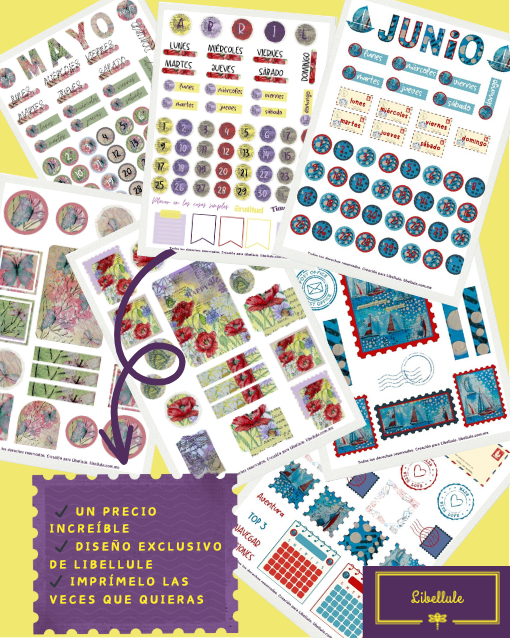 Gran colección de Printables — 3 meses de creatividad: Abril, Mayo y Junio