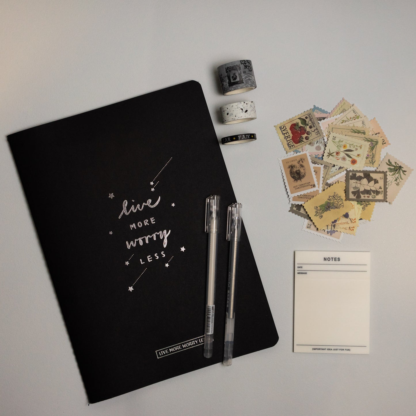 Set Básico "Live More, Worry Less"