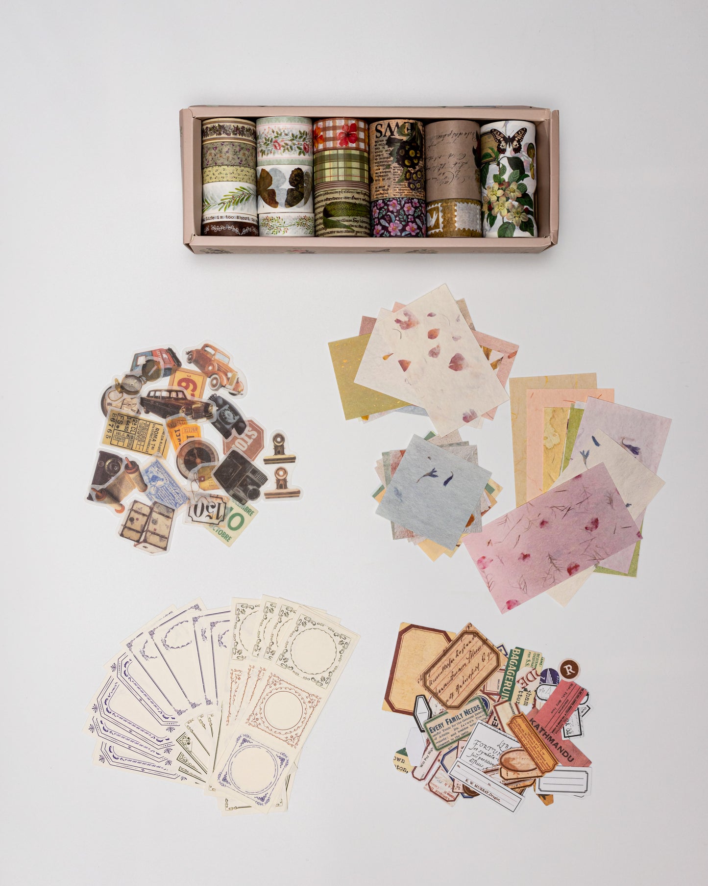Set Creativo con Caja Jumbo de washi tapes